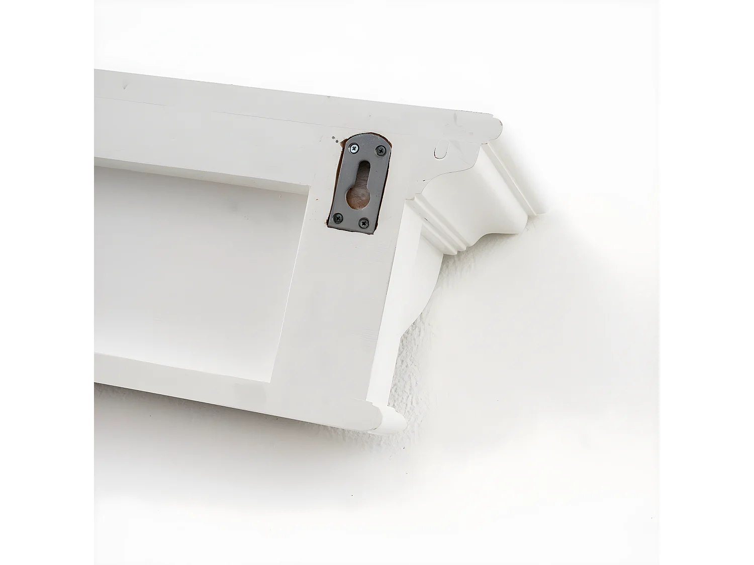 Halifax Armoire murale 130 cm, avec 8 crochets, blanc.