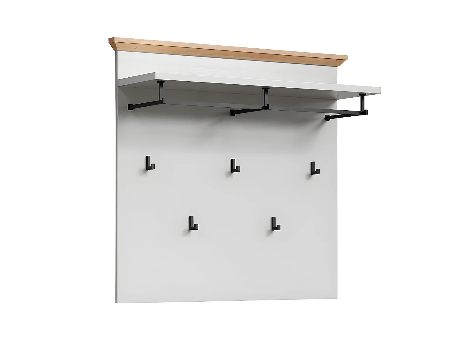 Landside penderie murale panneau, gris.