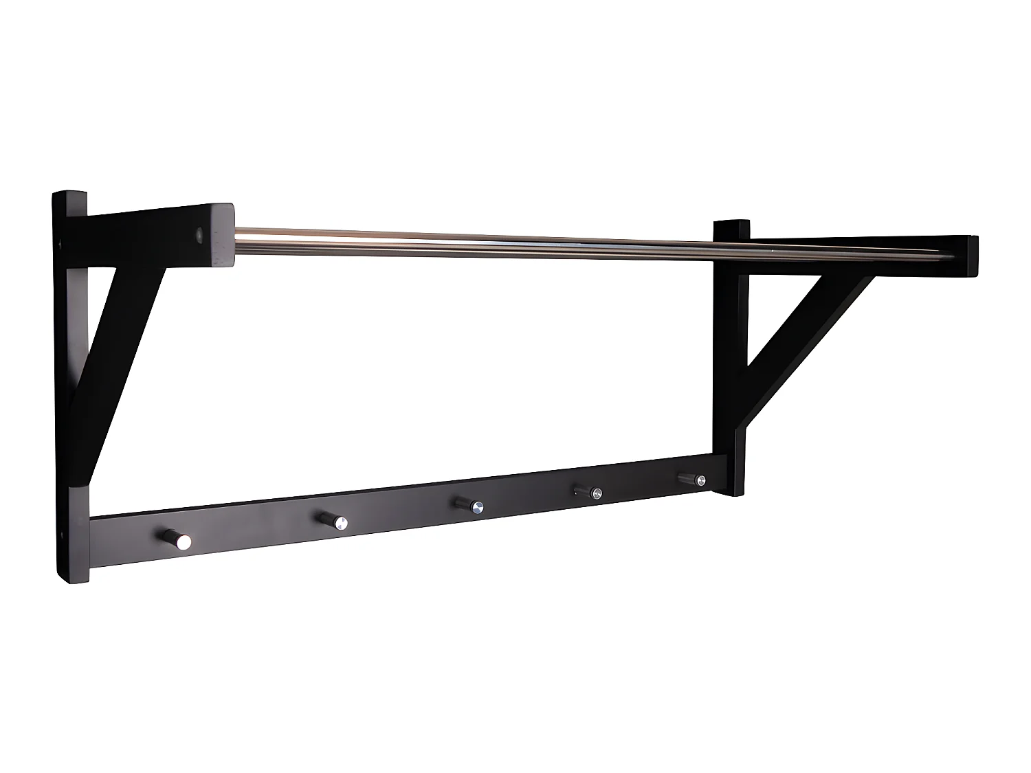 Paige Wandgarderobe schwarz.