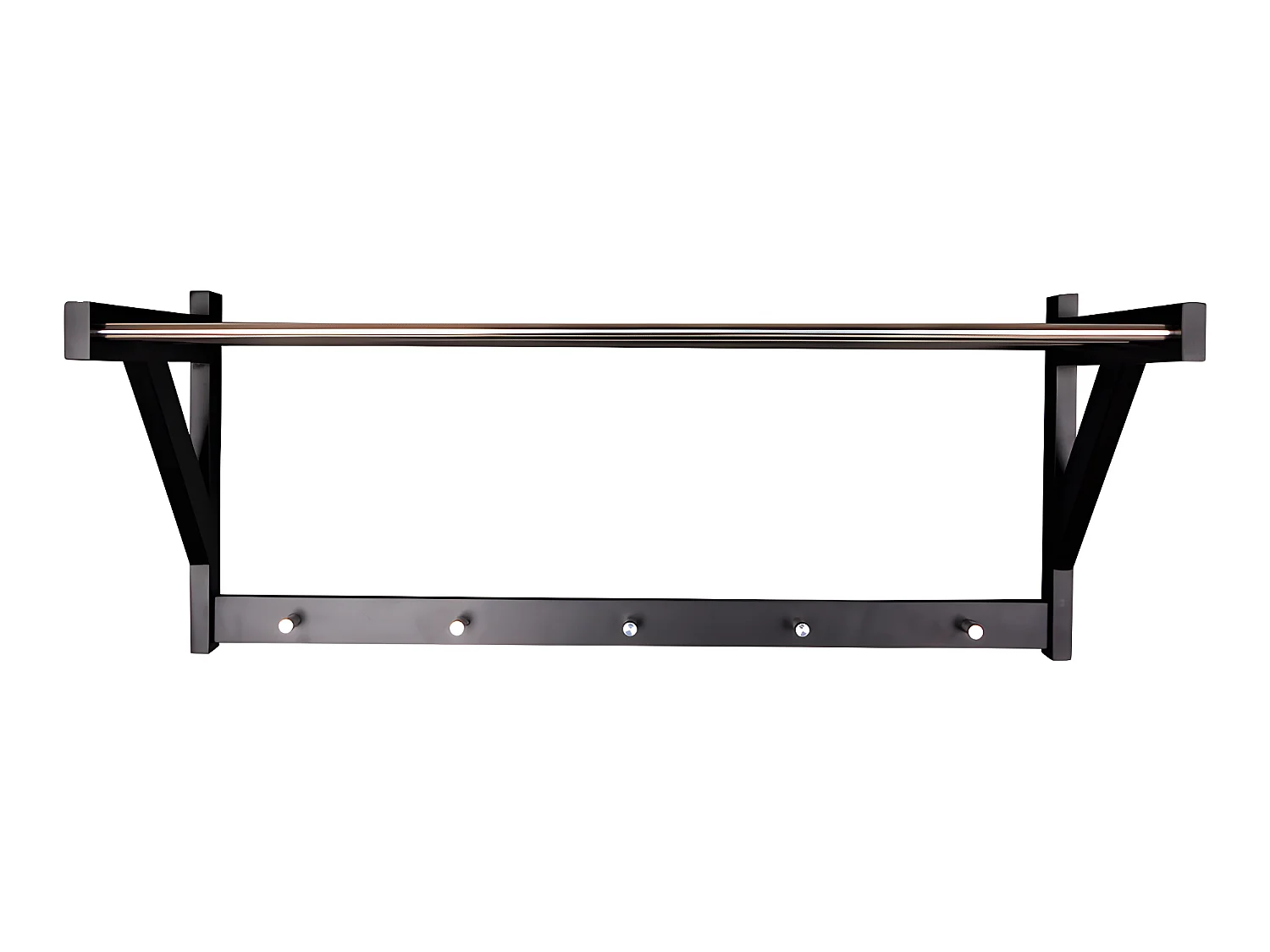 Paige Wandgarderobe schwarz.