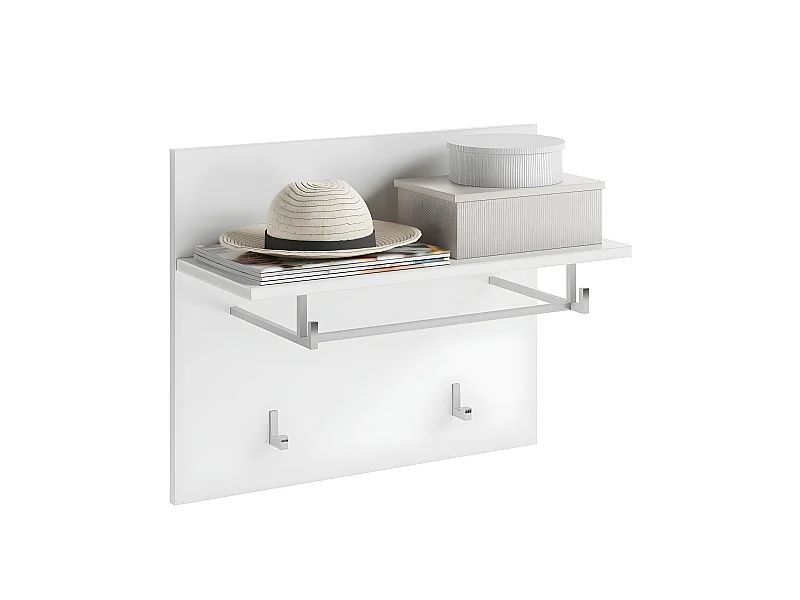 Linus penderie murale 2 crochets blanche.