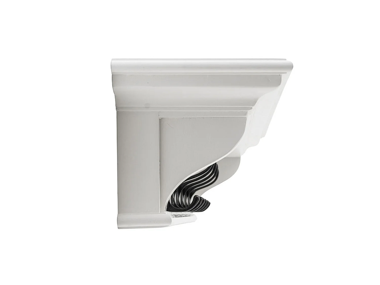 Halifax Armoire murale 6 crochets et 1 porte-chapeau laqué blanc.