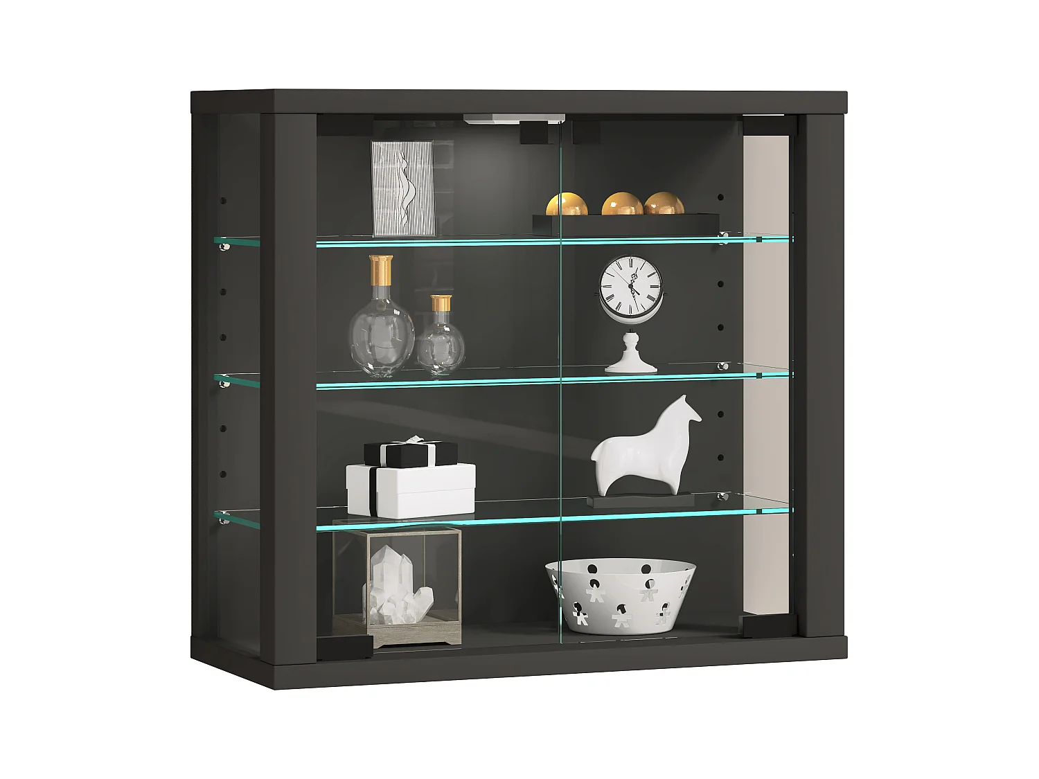 Wandvitrine Glazen vitrine Vitrosa S