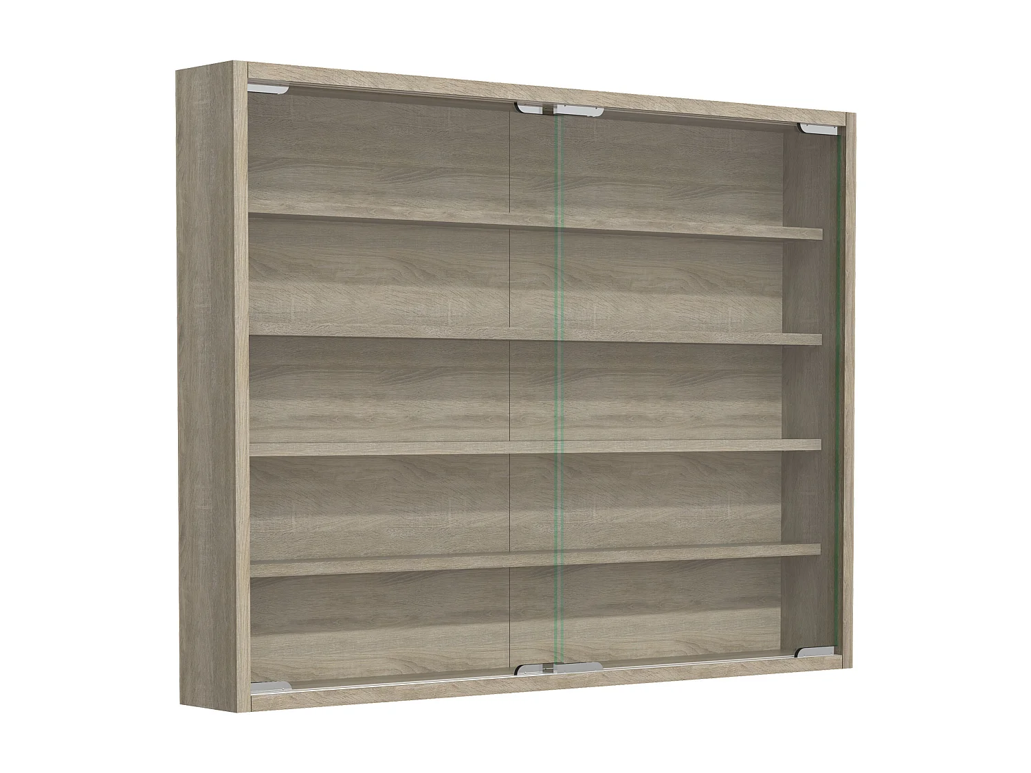 Wall display cabinet Agisa Sonoma Oak H. 60 x W. 77 x D. 10 cm