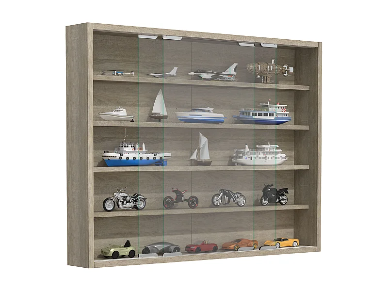 Hangende vitrinekast wanddisplay glas Agisa L