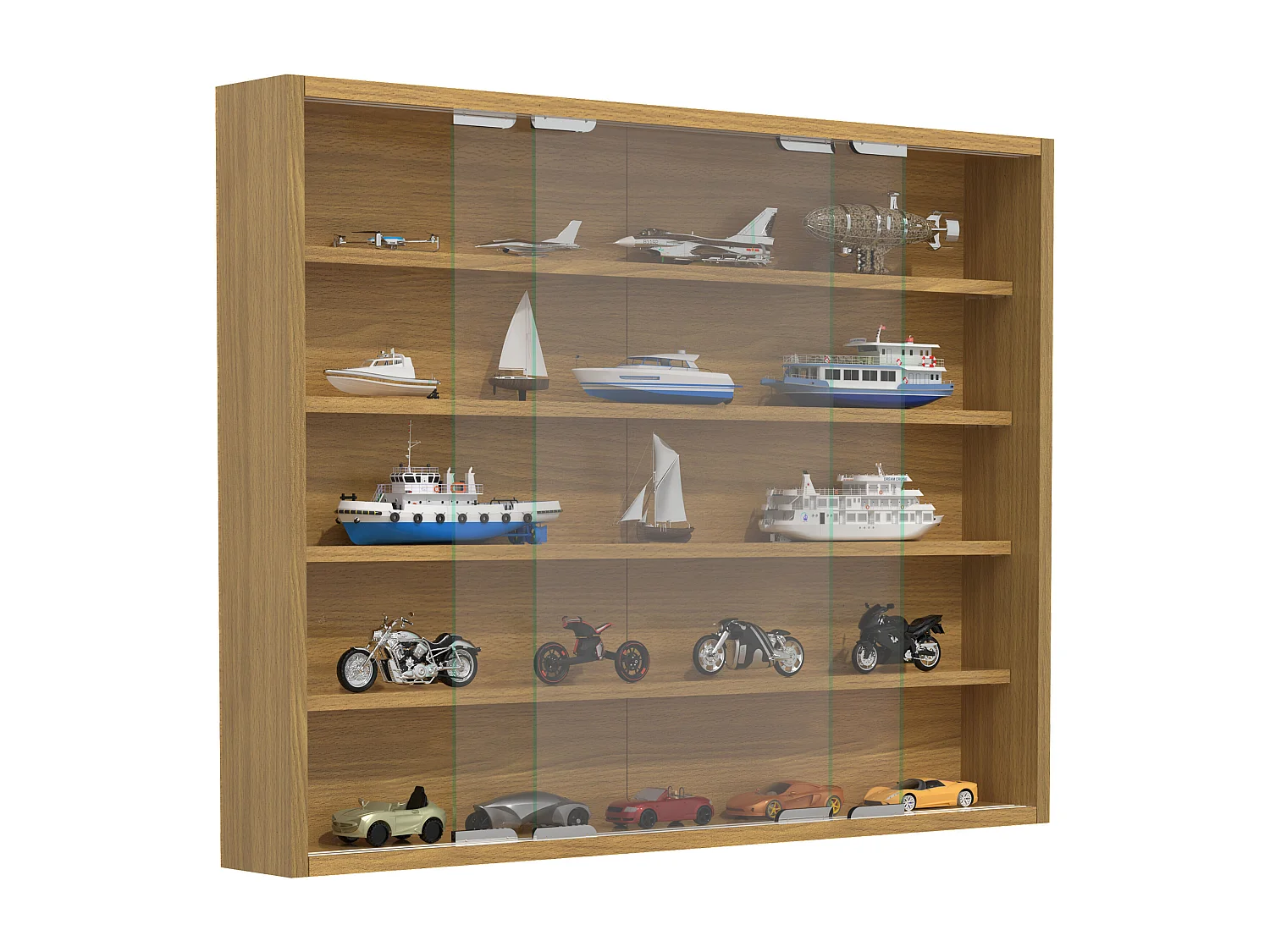 Hangende vitrinekast wanddisplay glas Agisa L