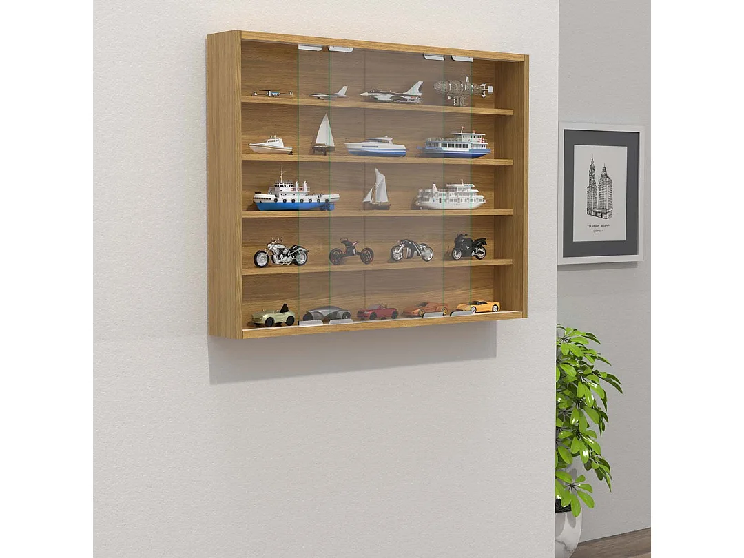 Hangende vitrinekast wanddisplay glas Agisa L