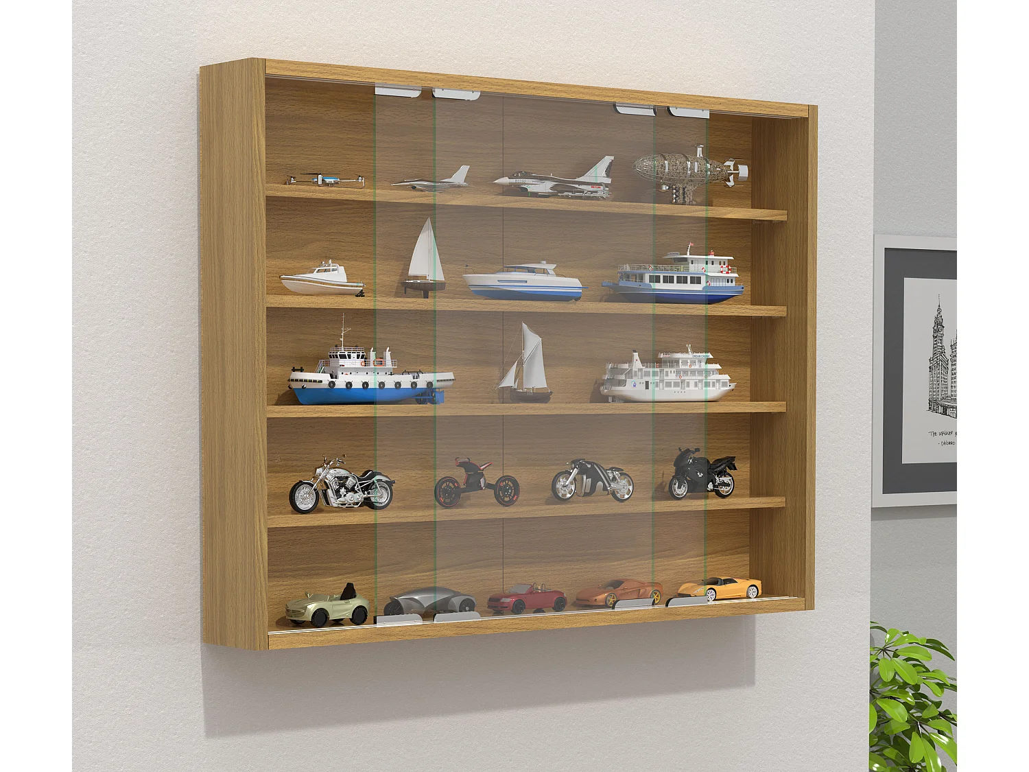 Hängevitrine Wandvitrine Sammel Deko Agisa L