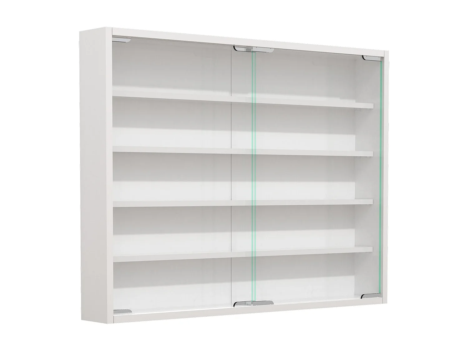 Wall display cabinet Agisa White H. 60 x W. 77 x D. 10 cm