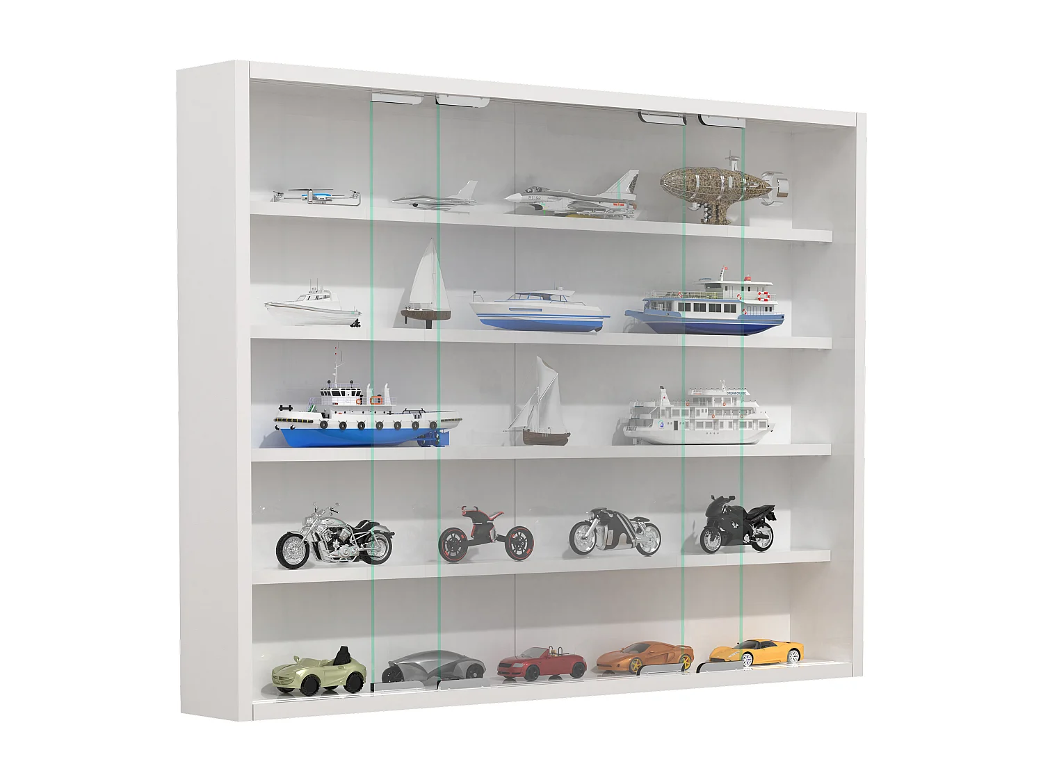 Hangende vitrinekast wanddisplay glas Agisa L