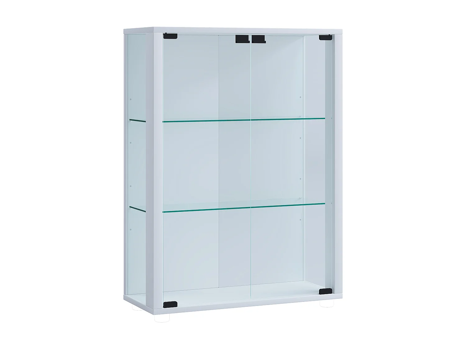 Wall display cabinet Udina White H. 80 x W. 60 x D. 25 cm