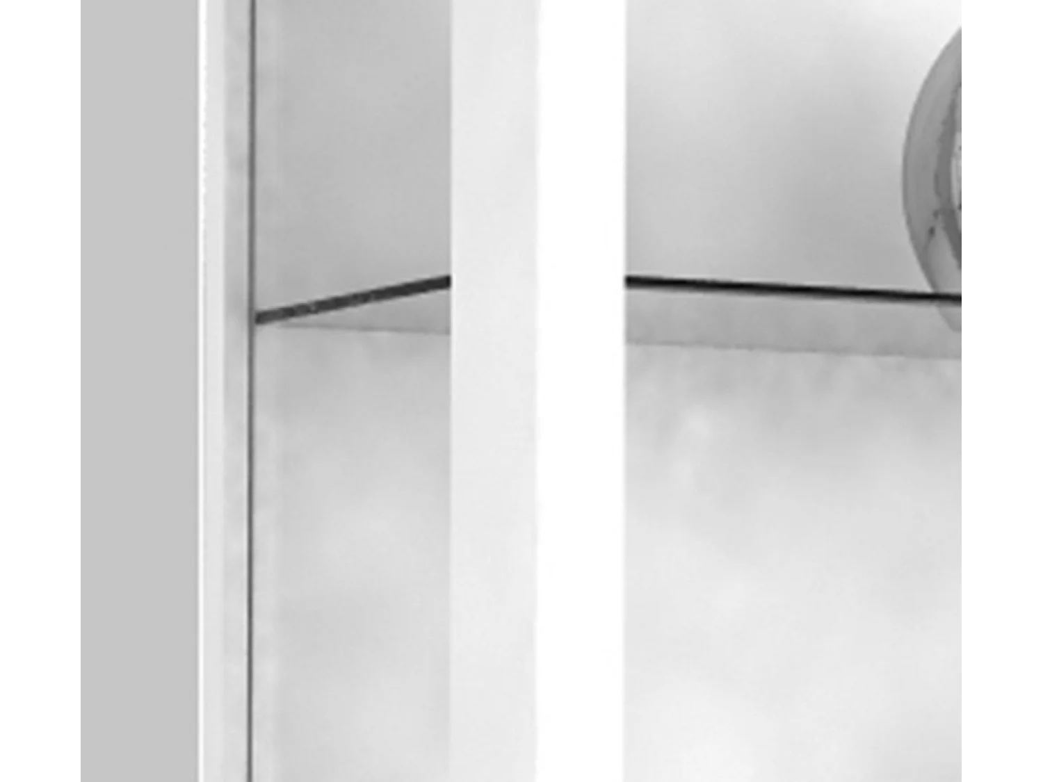 Wall display cabinet Udina White H. 80 x W. 60 x D. 25 cm