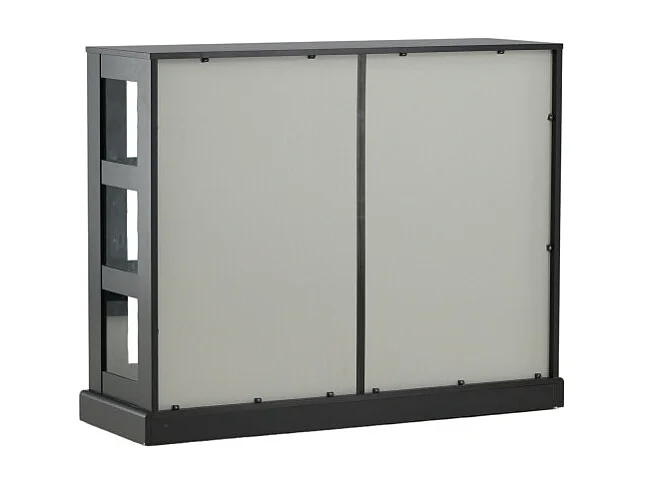 Vitrine Design 2 Portes "Lock" 120cm Noir