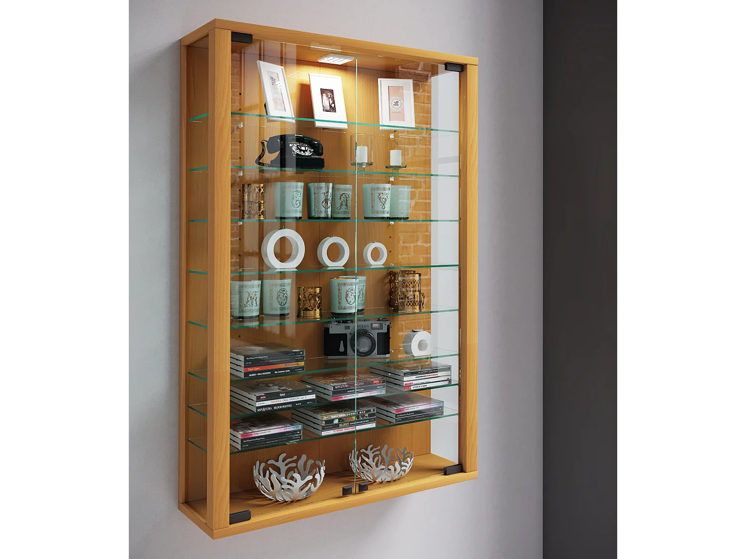 Wandvitrinekast Glazen vitrine Vitrosa Mini