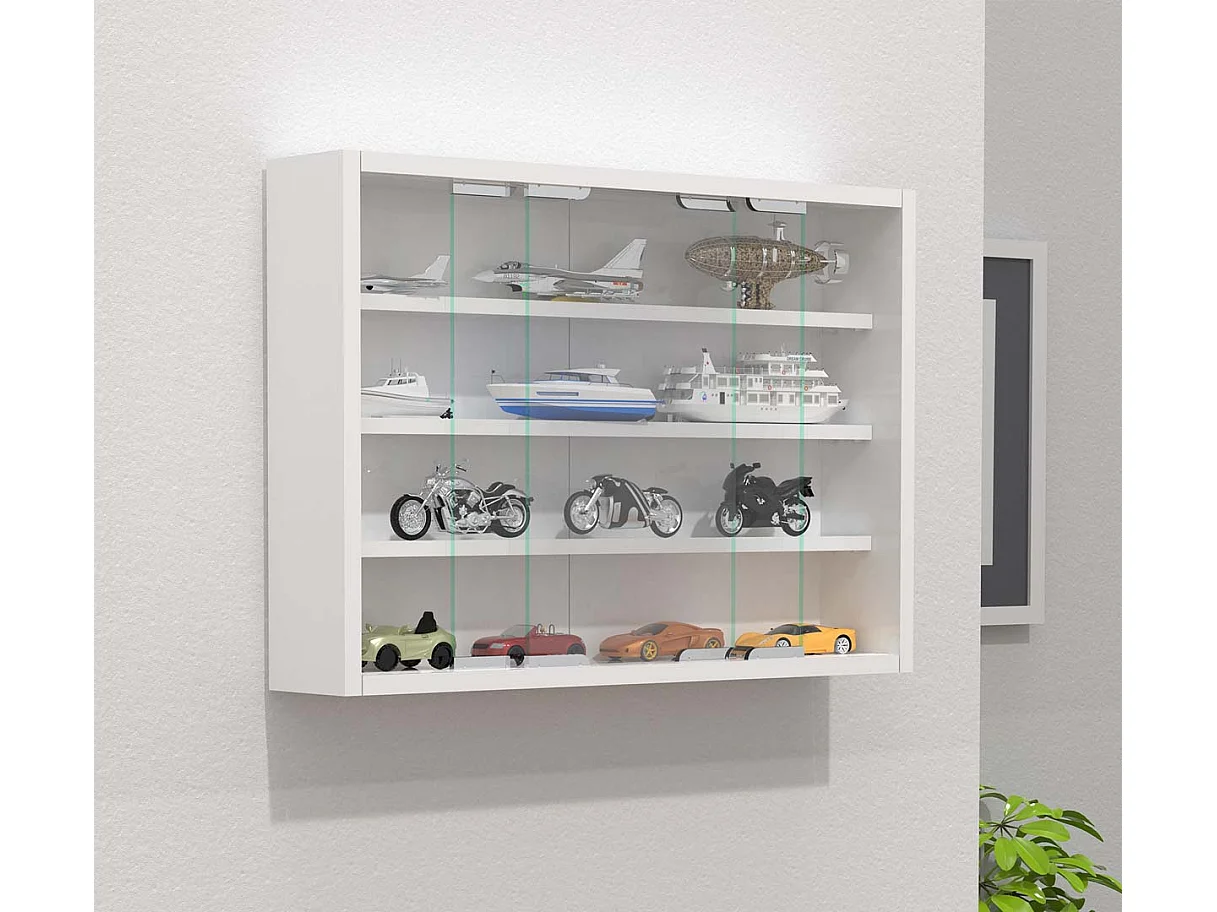Hangende vitrinekast Wandvitrine glas Agisa M