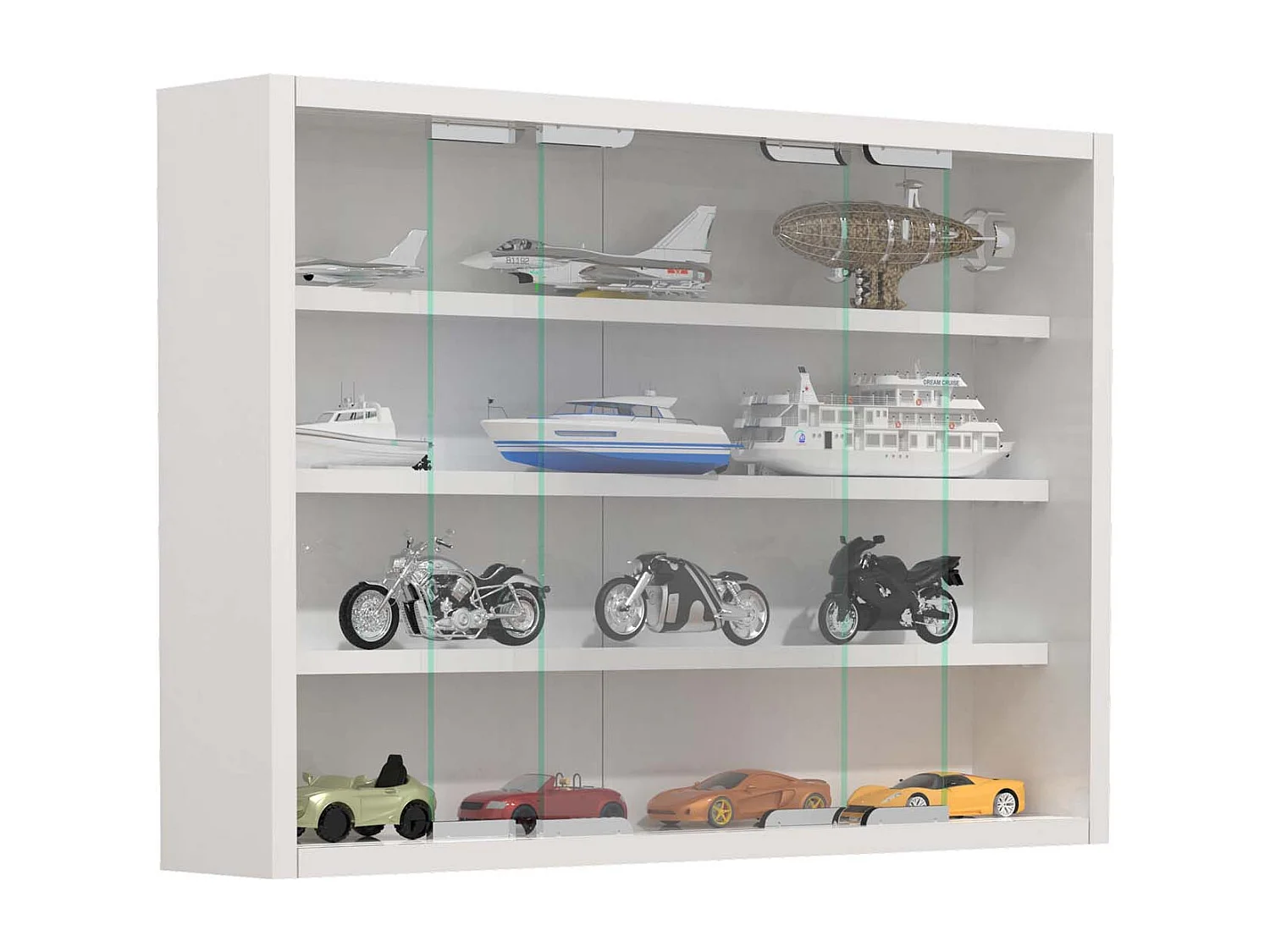 Hangende vitrinekast Wandvitrine glas Agisa M