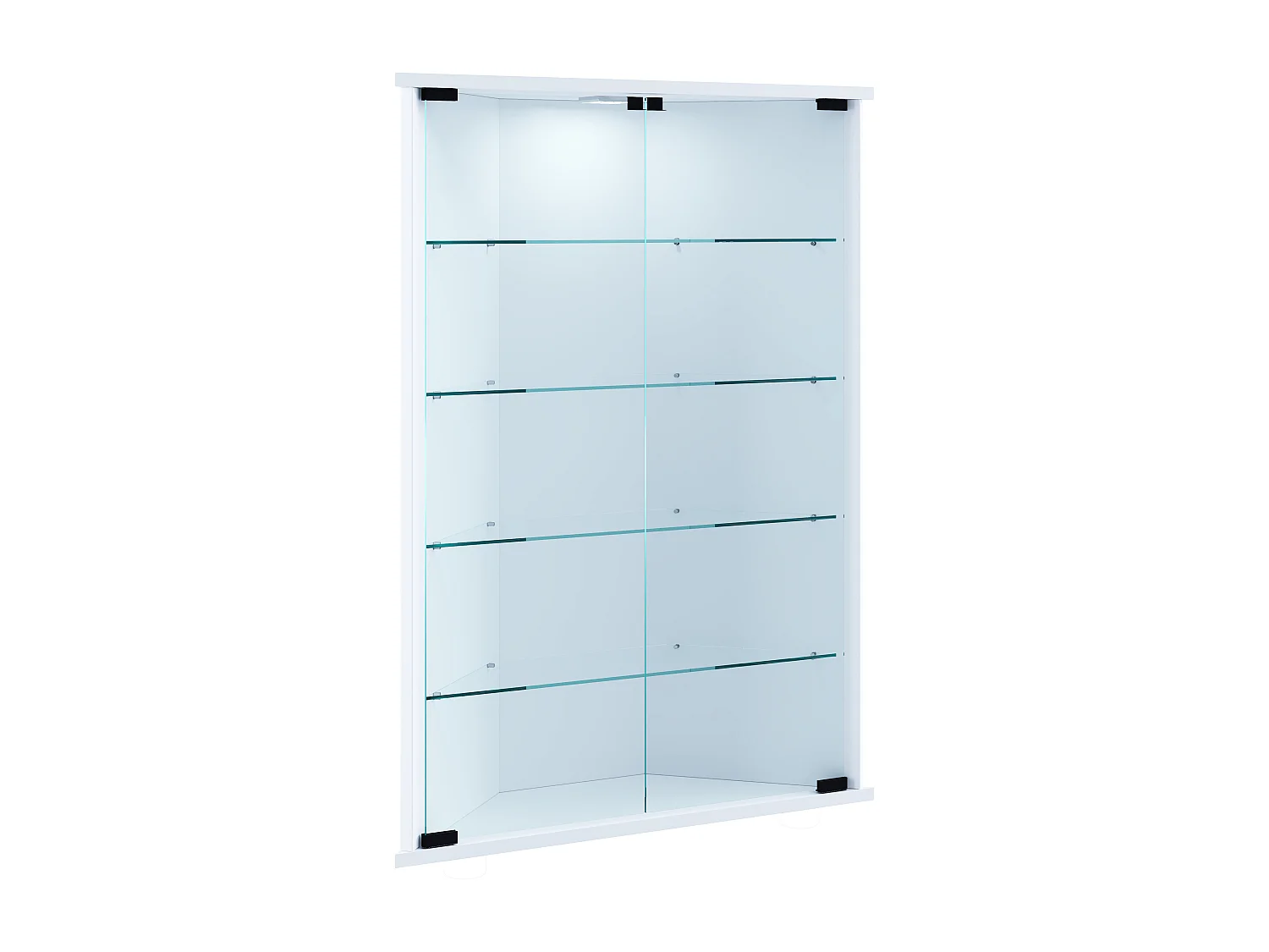 Wall display cabinet Vecko White H. 88 x W. 67 x D. 23 cm