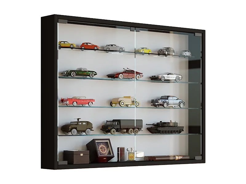 Wiszący wyświetlacz ścienny szafki szklanej Mandosa L