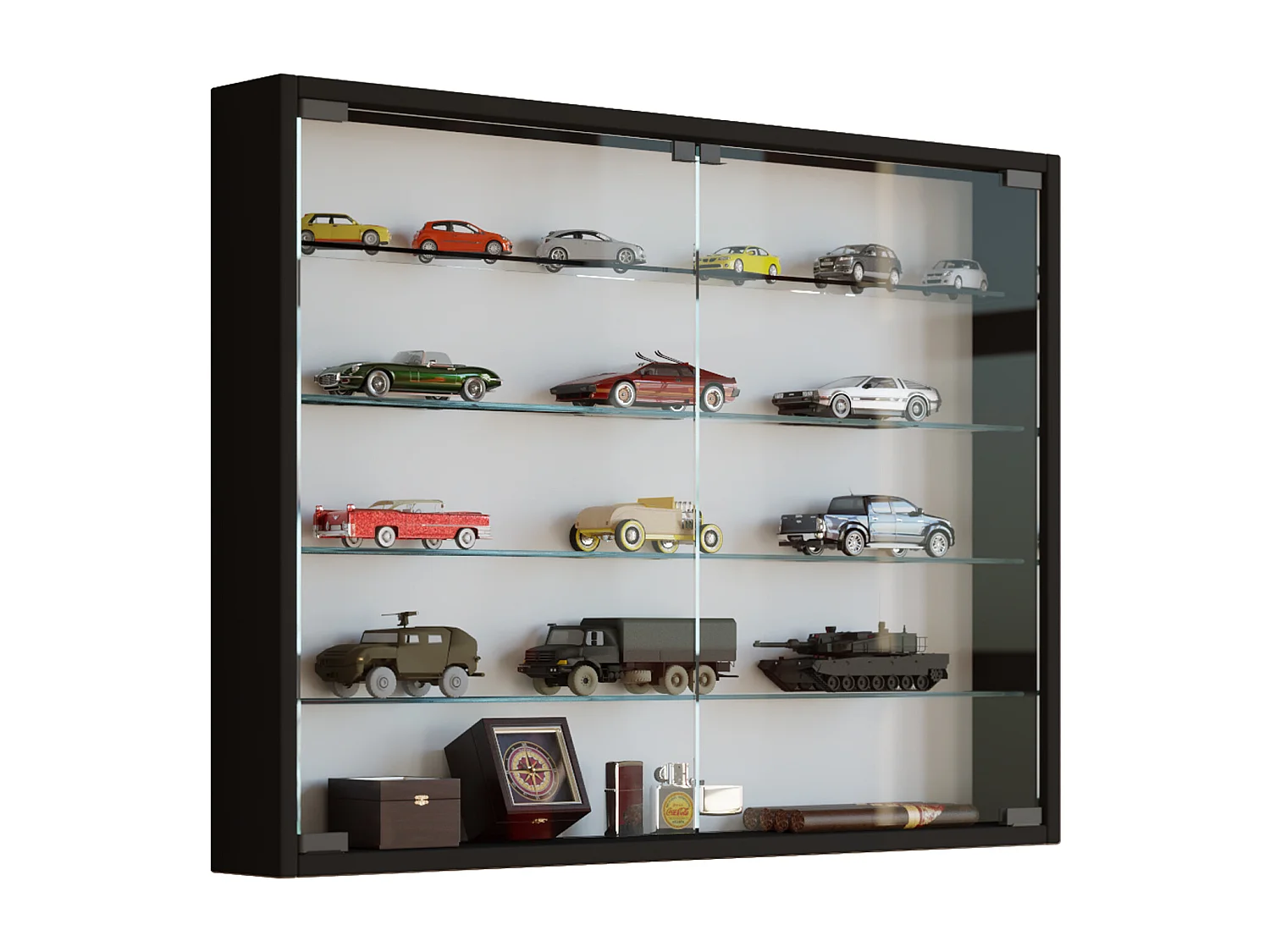 Hängevitrine Wandvitrine Sammel Deko Mandosa L