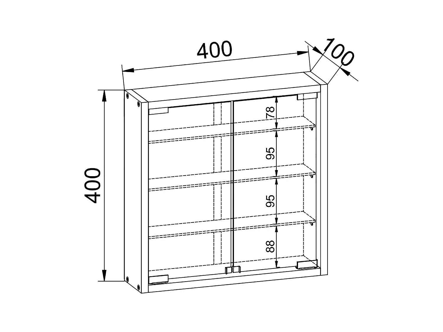 Hängevitrine Wandvitrine Sammel Deko Mandosa S