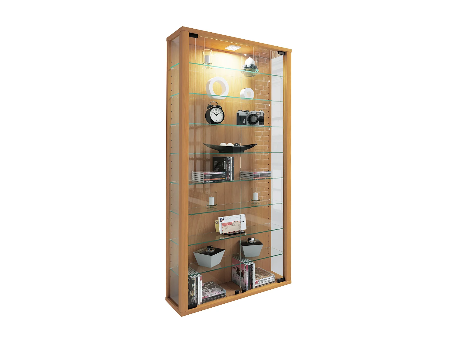 Wall display cabinet Vitrosa Book H. 114 x W. 59 x D. 18 cm