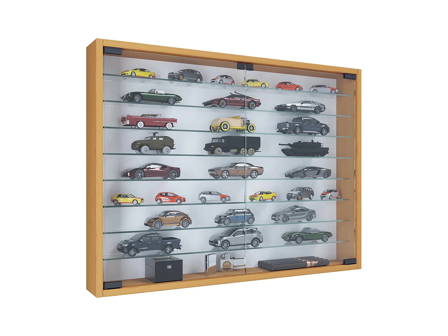 Wall display cabinet Mandosa Book H. 60 x W. 80 x D. 10 cm