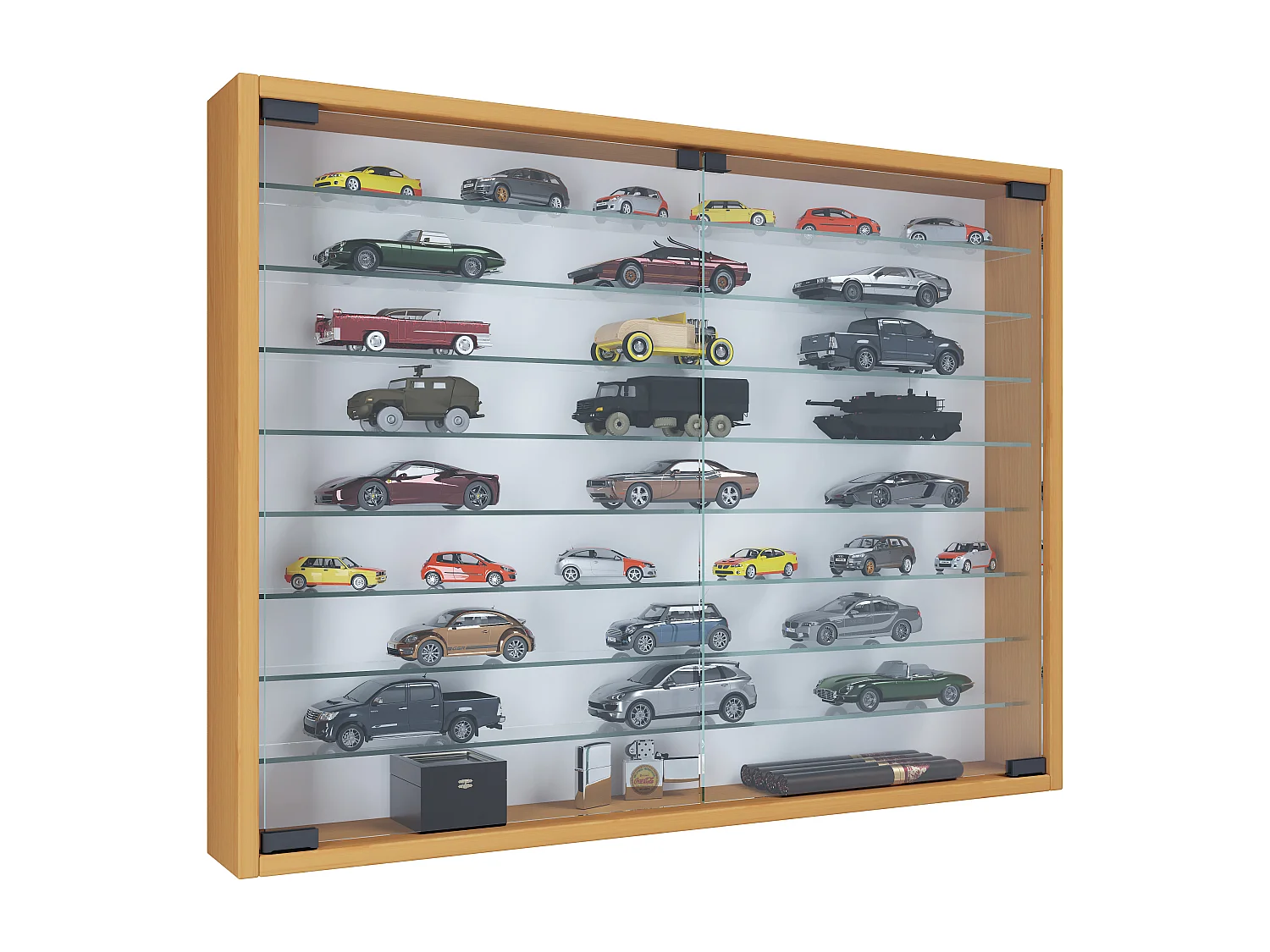 Hängevitrine Wandvitrine Sammel Deko Mandosa XXL