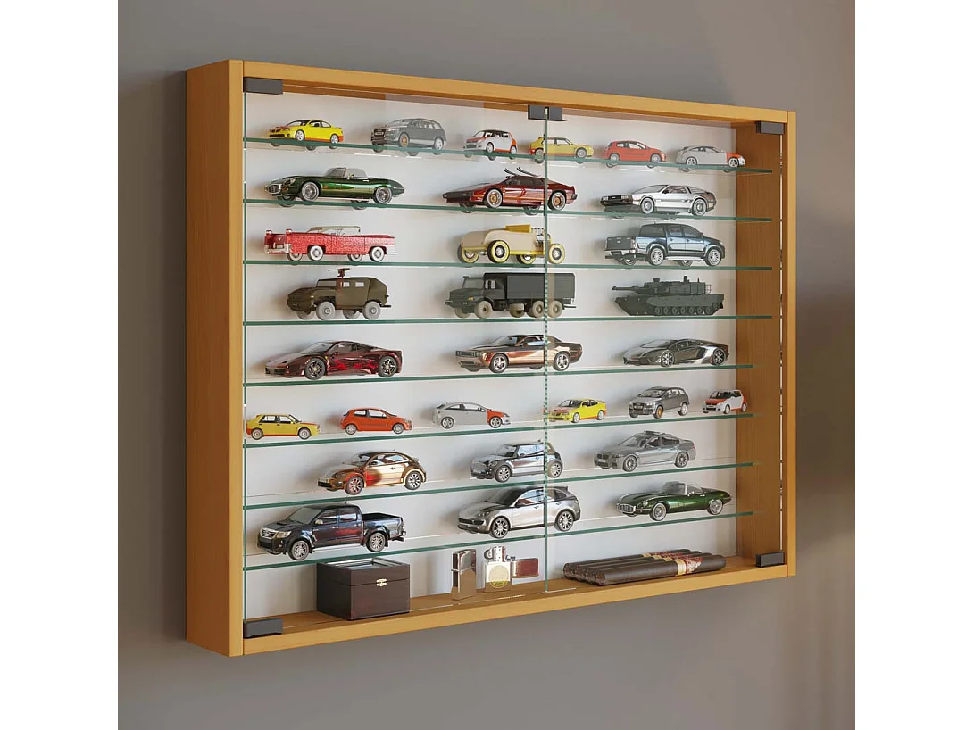 Hängevitrine Wandvitrine Sammel Deko Mandosa XXL