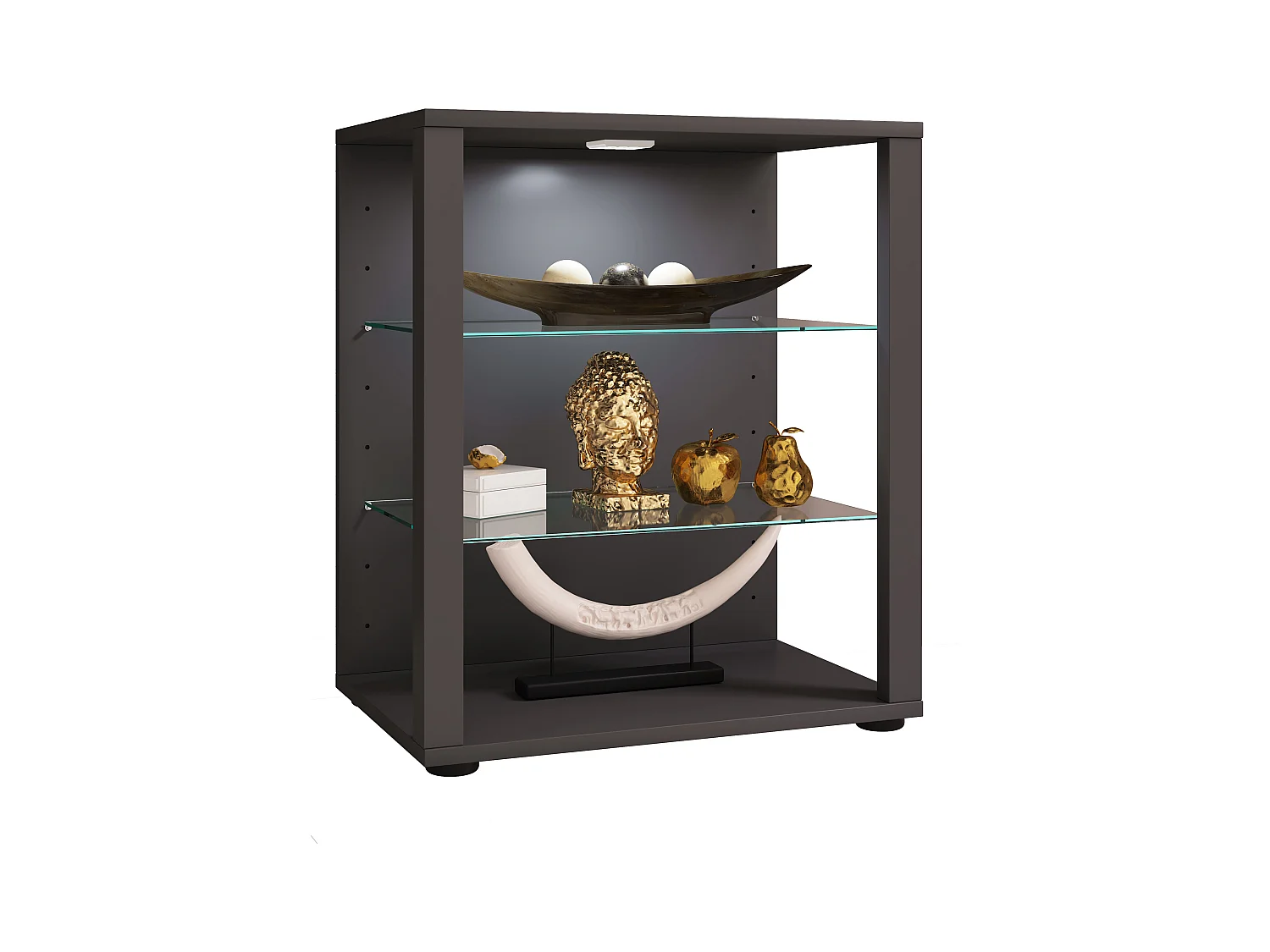 Standing cabinet Glasol Anthracite H. 90 x W. 70 x D. 35 cm