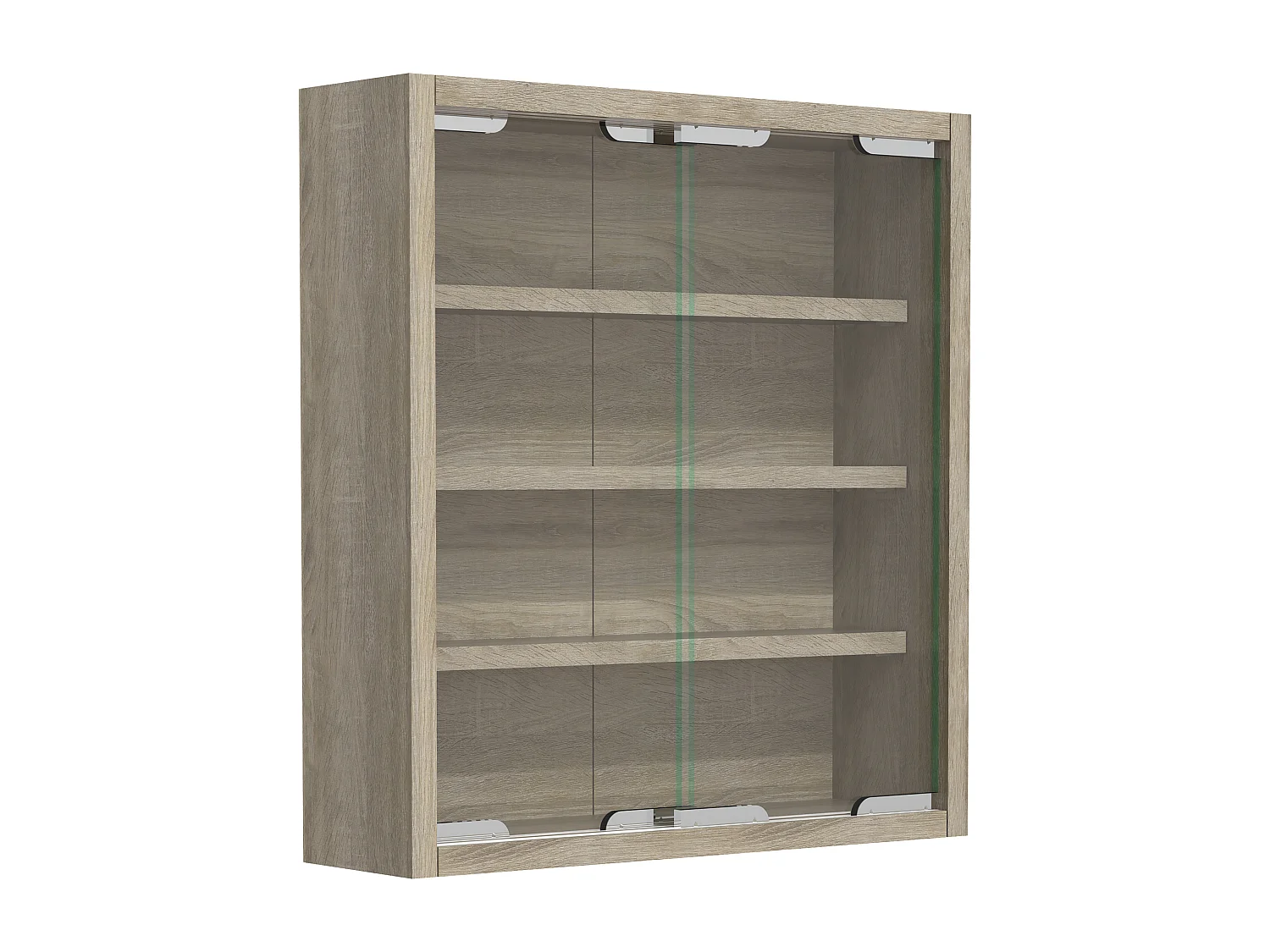 Wall display cabinet Agisa Sonoma Oak H. 40 x W. 37 x D. 10 cm