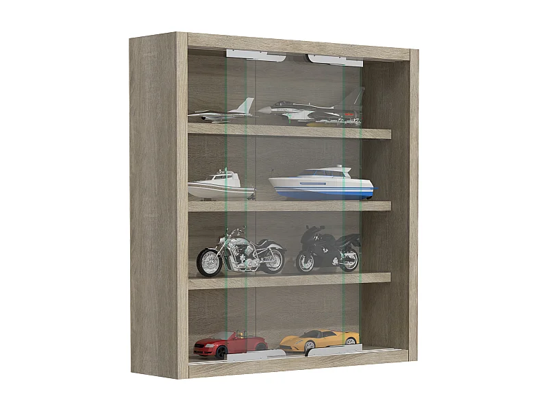 Hangende vitrinekast wanddisplay glas Agisa S