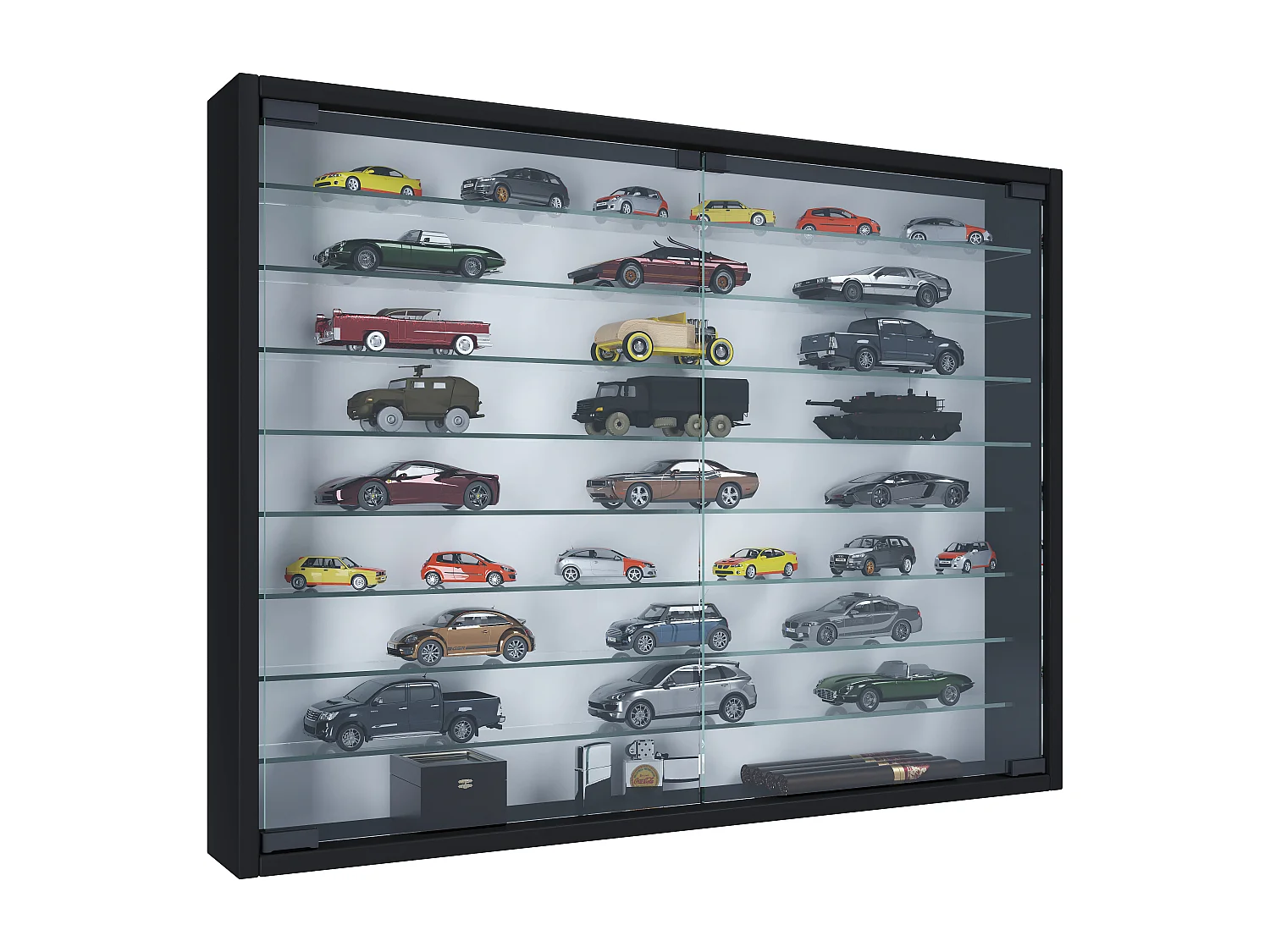 Wiszący wyświetlacz ścienny szafki Mandosa XXL