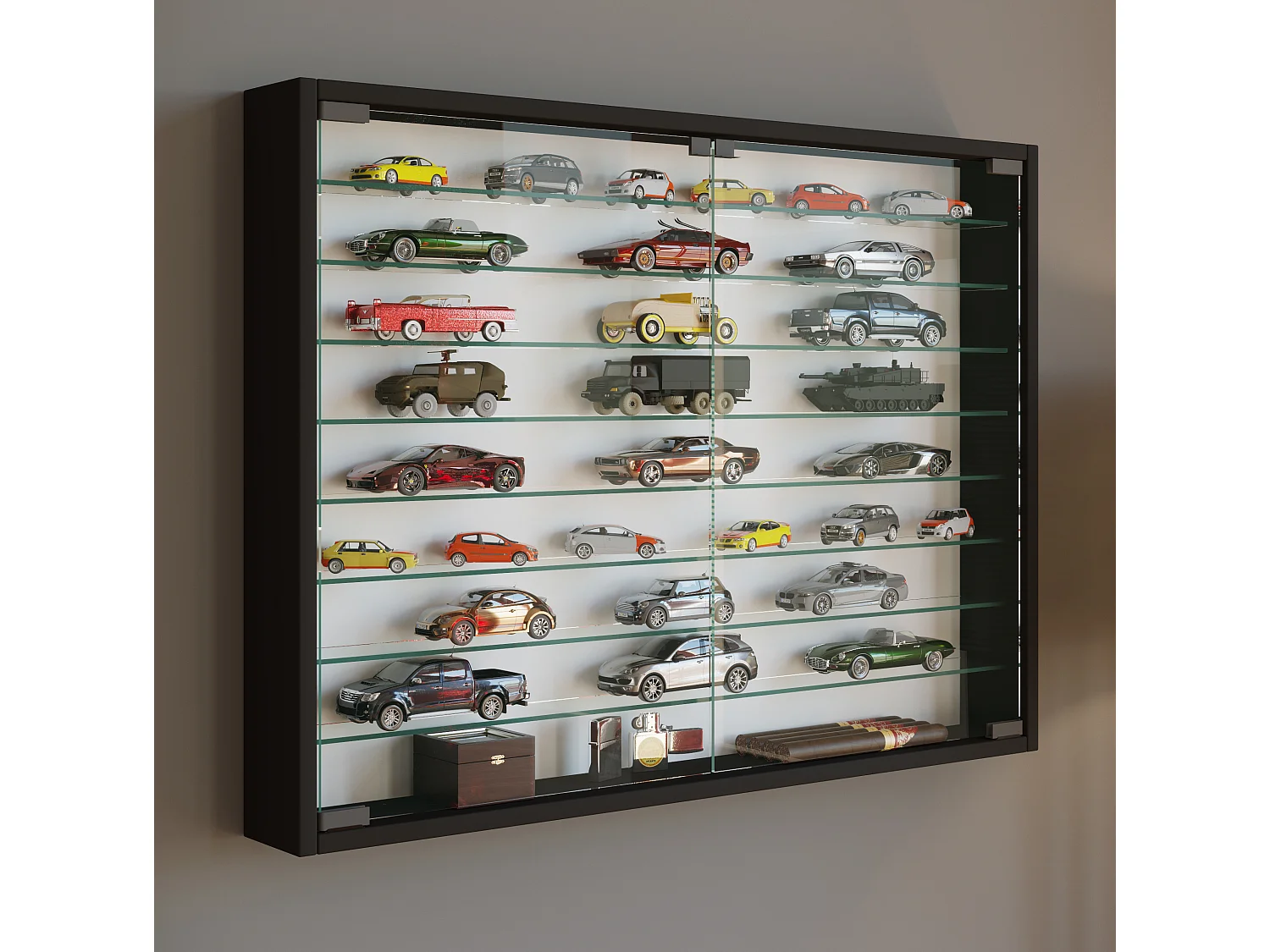 Hangende vitrine wandvitrine Mandosa XXL