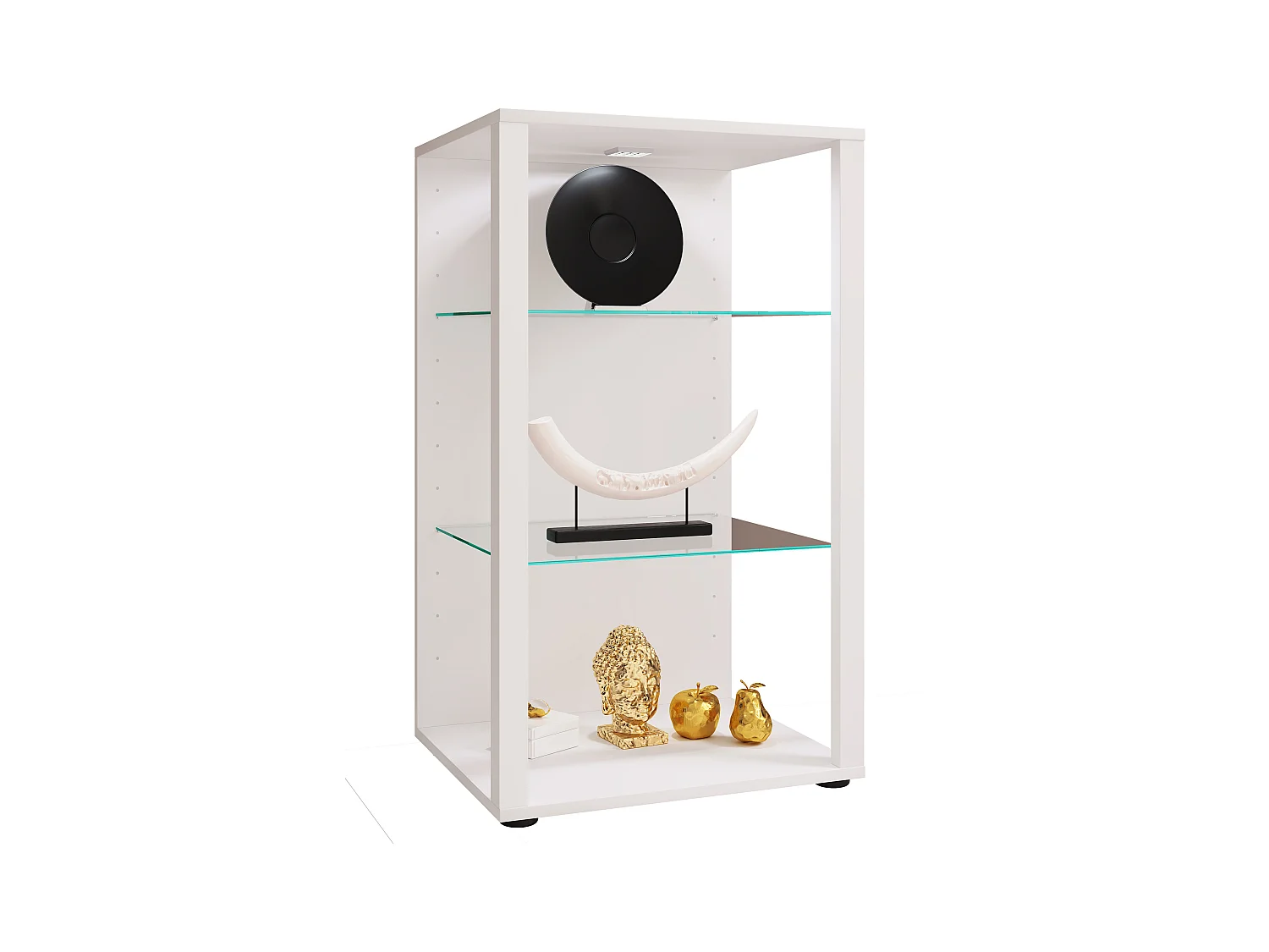 Standing cabinet Glasol White H. 90 x W. 52 x D. 44 cm