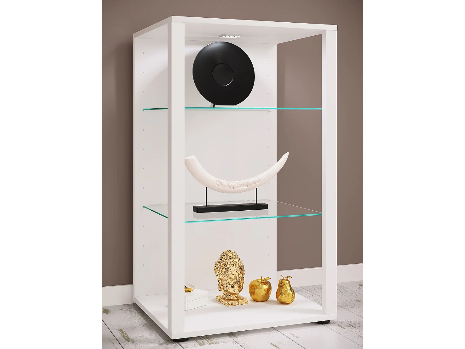 Vitrine en bois en verre Glasol XL