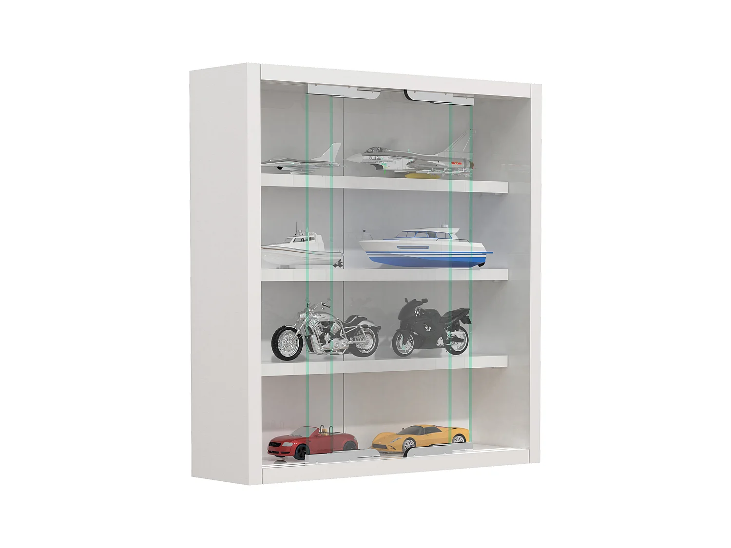 Hangende vitrinekast wanddisplay glas Agisa S