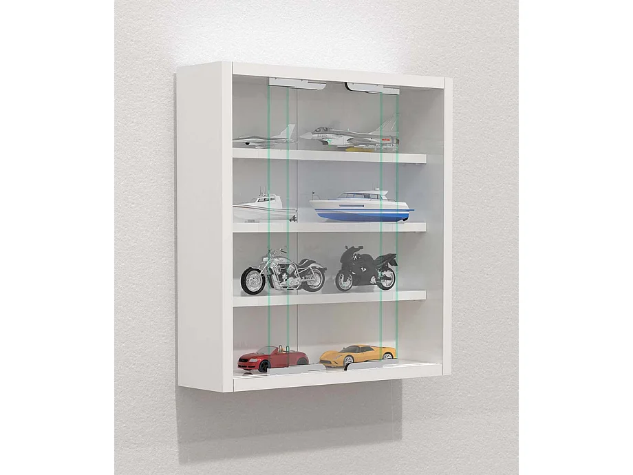 Wall display cabinet Agisa White H. 40 x W. 37 x D. 10 cm