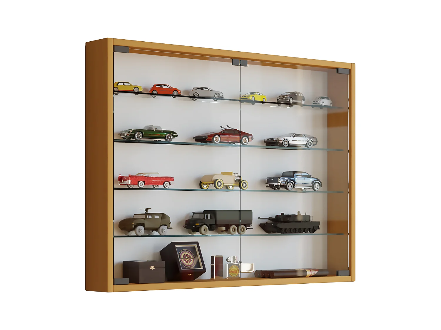 Wall display cabinet Mandosa Book H. 60 x W. 80 x D. 10 cm