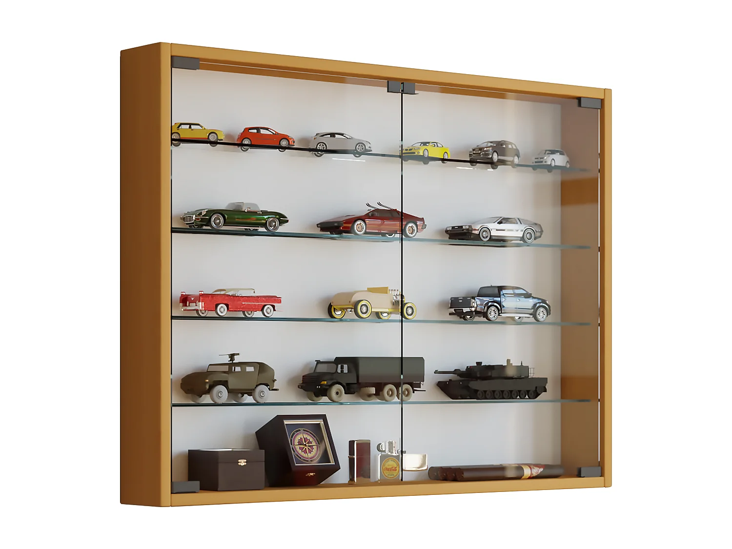 Hängevitrine Wandvitrine Sammel Deko Mandosa L