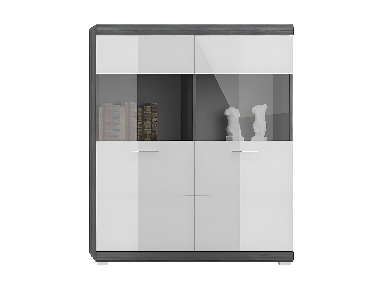Scout dressoir 2 deuren grijs.