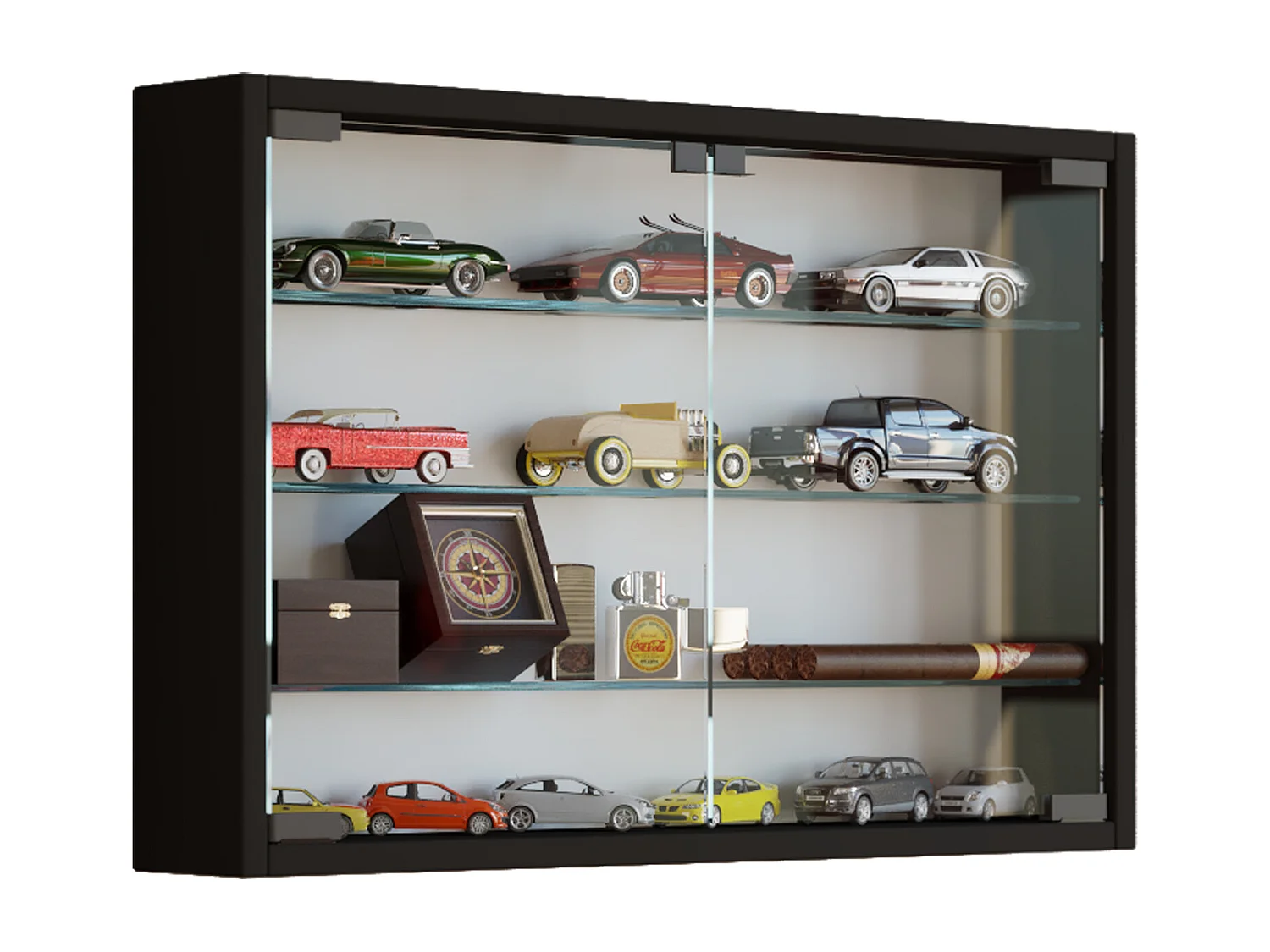 Hängevitrine Wandvitrine Sammel Deko Mandosa M