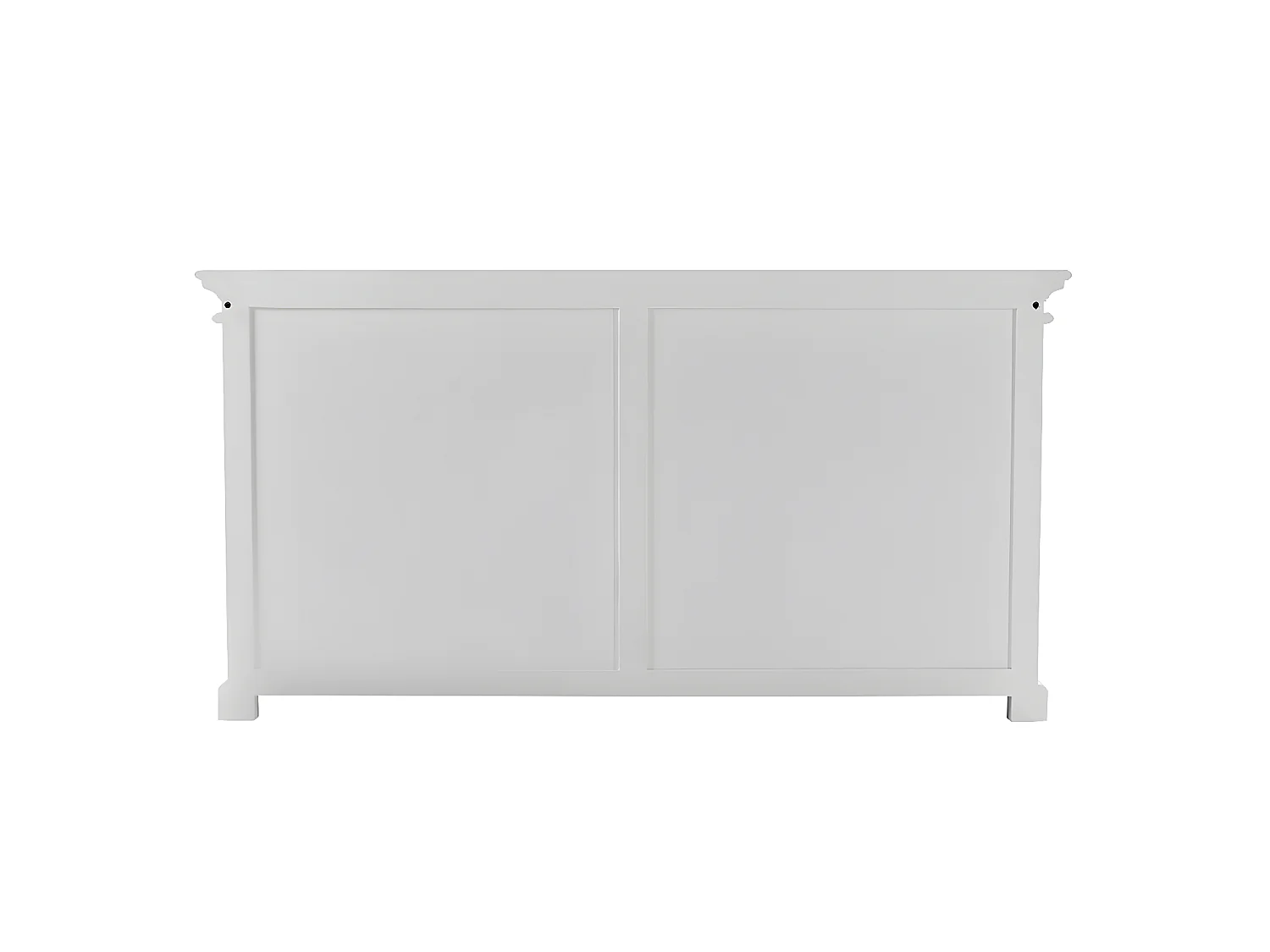 Halifax Buffet avec 4 portes en verre, blanc.