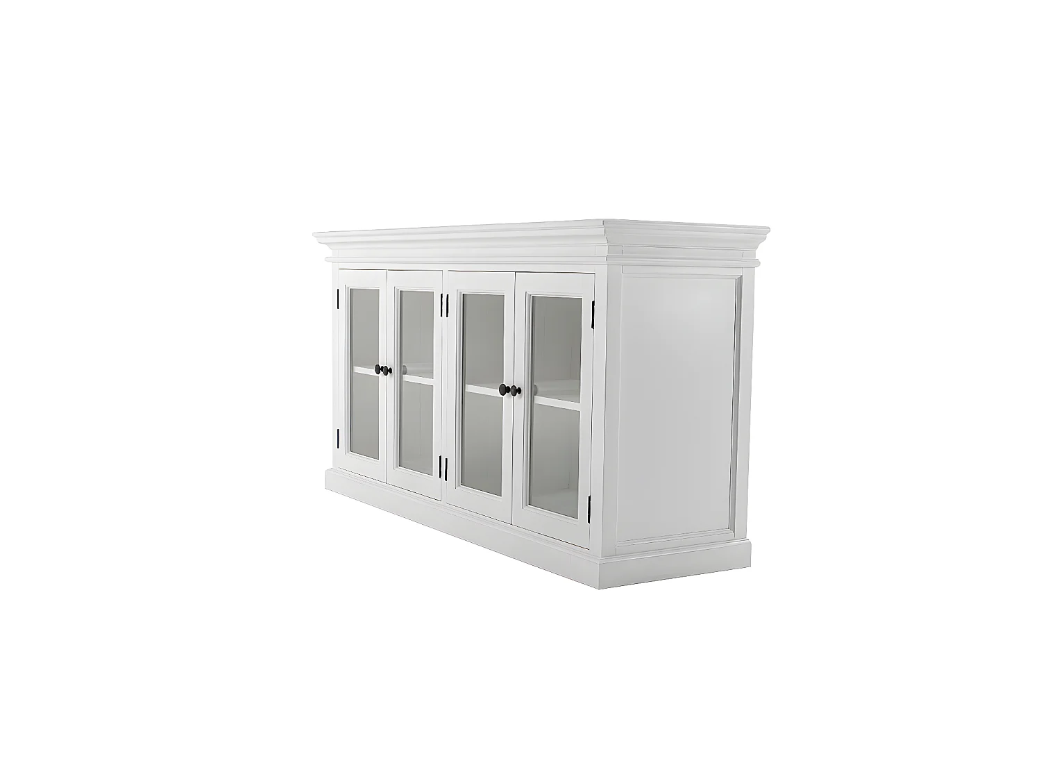 Halifax dressoir met 4 glazen deuren, wit.