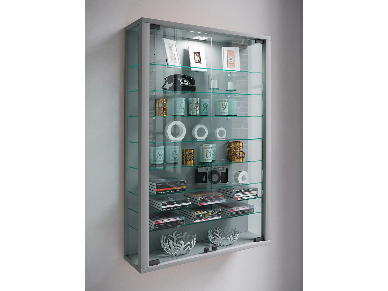 Wandvitrinekast Glazen vitrine Vitrosa Mini