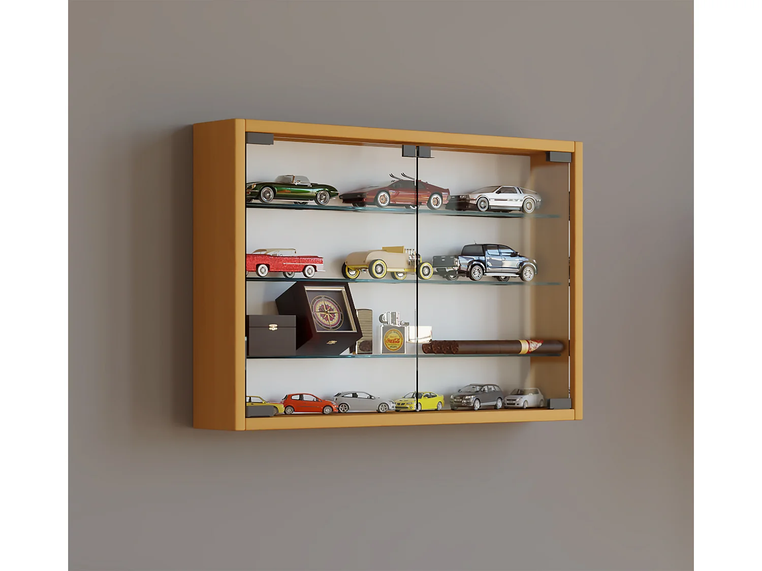 Wall display cabinet Mandosa Book H. 40 x W. 60 x D. 10 cm