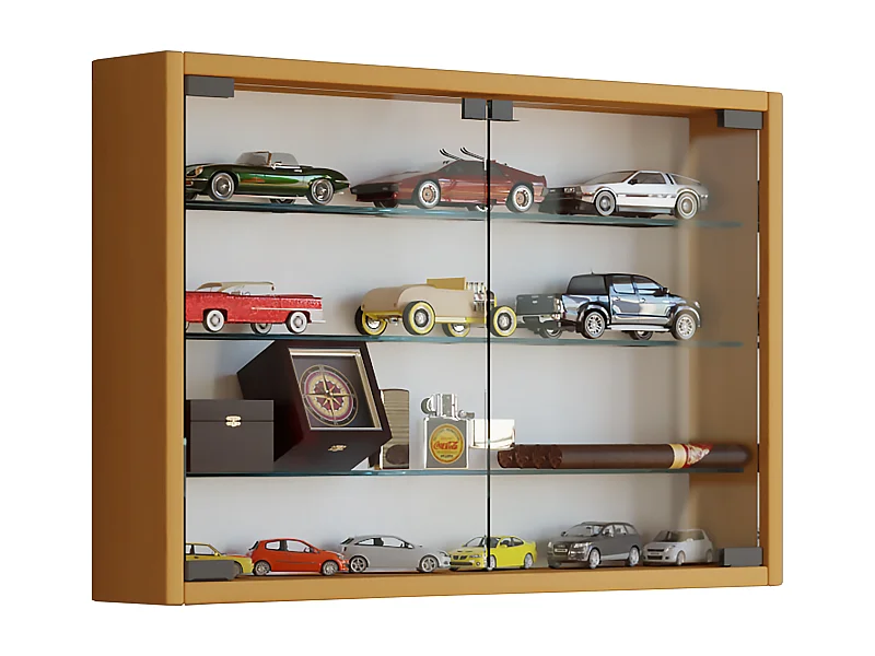 Hangende vitrinekast wanddisplay glas Mandosa M