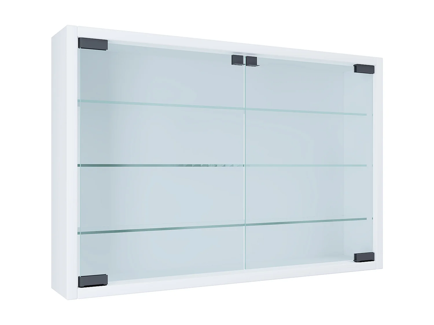 Wall display cabinet Mandosa White H. 40 x W. 60 x D. 10 cm