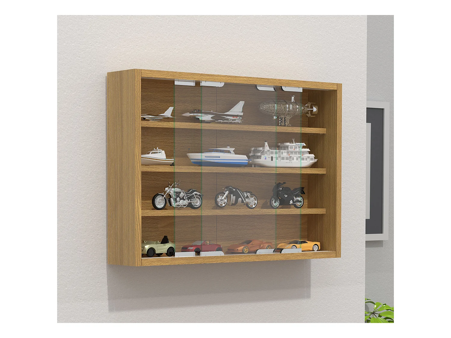 Wall display cabinet Agisa Book H. 40 x W. 57 x D. 10 cm