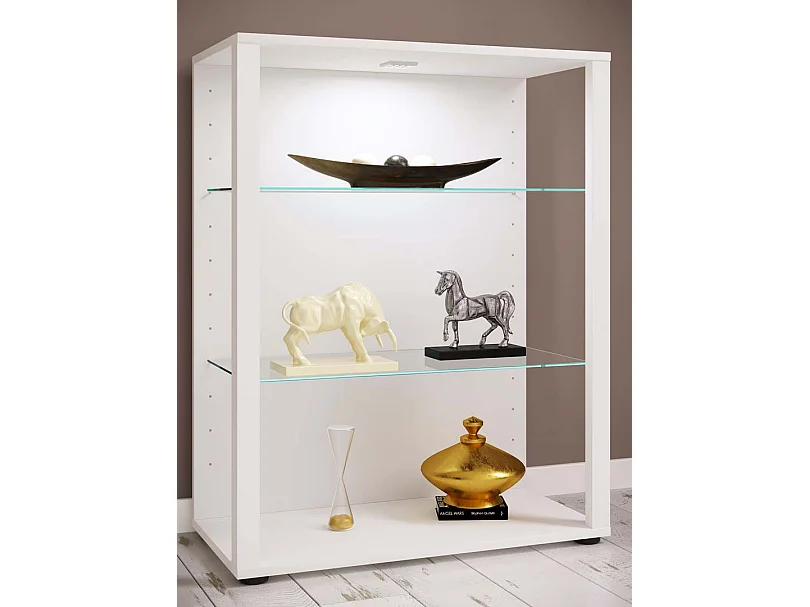 Standing cabinet Glasol White H. 90 x W. 70 x D. 35 cm