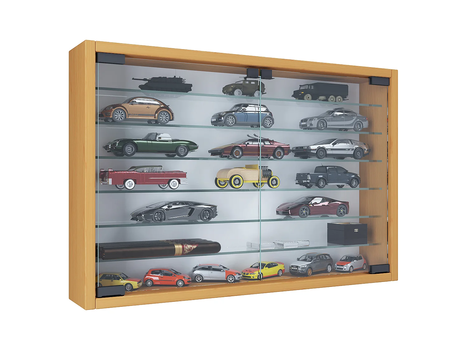 Wall display cabinet Mandosa Book H. 40 x W. 60 x D. 10 cm